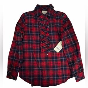 Tuckernuck Red Plaid Button Down Shirt Small